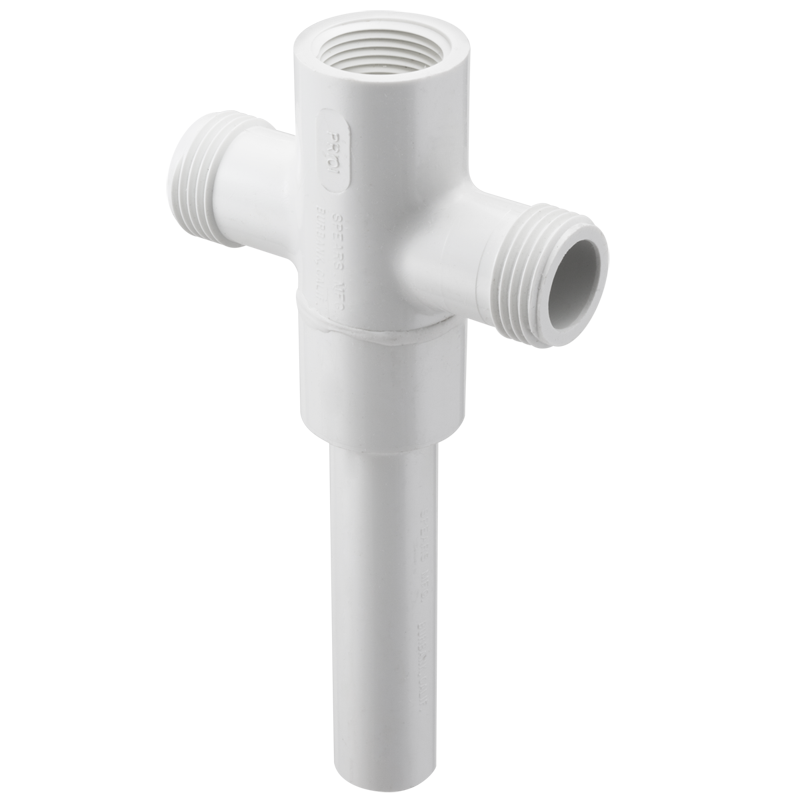 SPEARS VALVES PR-103 Cross, MHT x MHT x FPT x Rebar, 3/4 x 1/2 Size, PVC | BU8BPJ