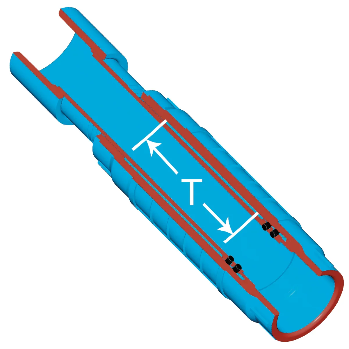 SPEARS VALVES S119-25T Repair Coupling, Spigot x Socket, Class 315, 2-1/2 Size, PVC | BU8BRT