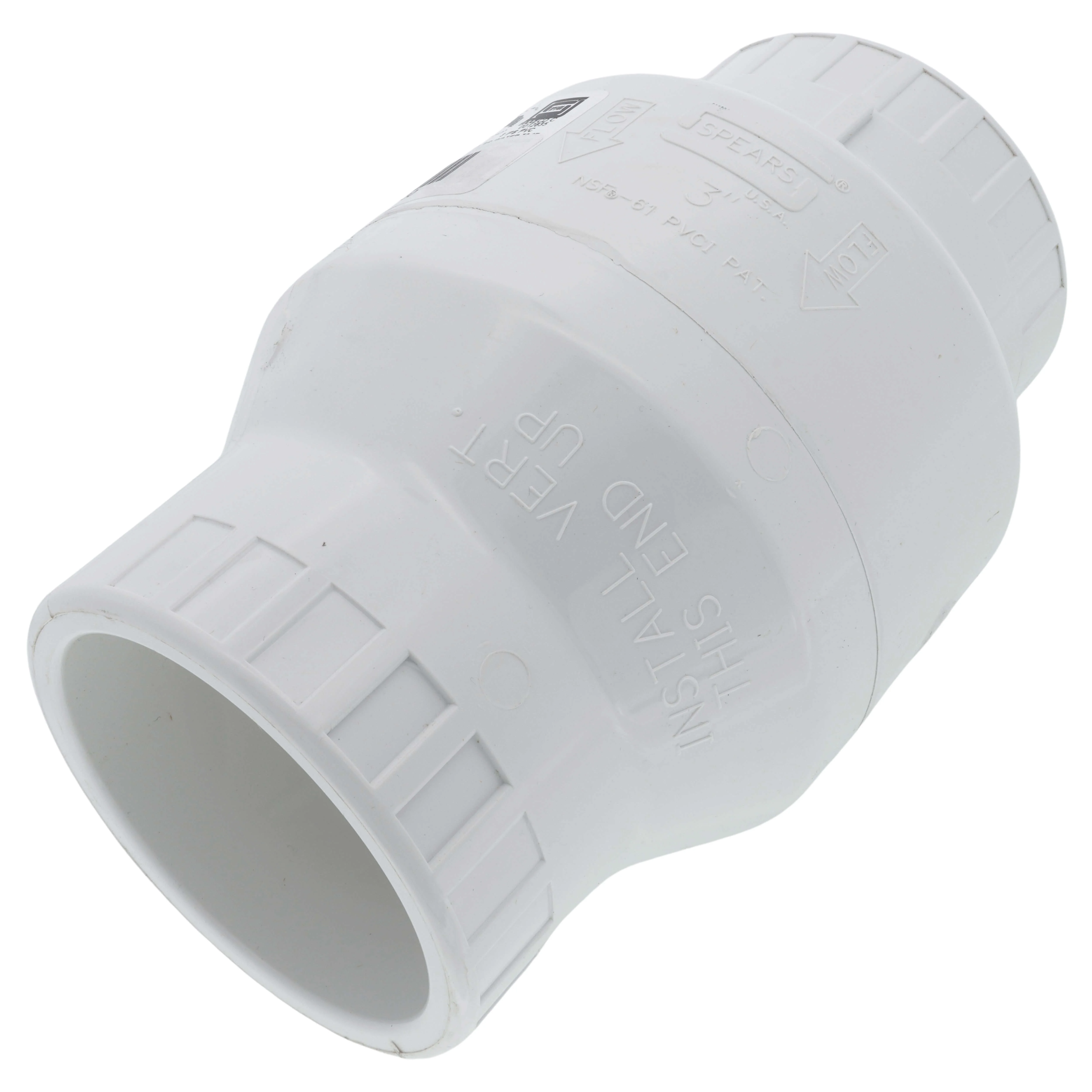SPEARS VALVES S1520-30 Utility Swing Check Valve, Socket, EPDM, 3 Size, PVC | CA9CUZ