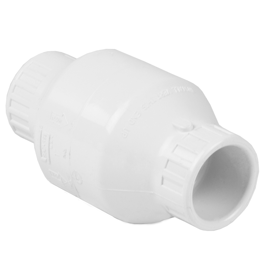 SPEARS VALVES S1580C07 Utility Spring Check Valve, Socket, EPDM, 3/4 Size, PVC, Clear | CC3VCX