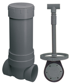 SPEARS VALVES S275P-360 Backwater Valve, Socket, EPDM, 36 Inch SAE, 2 Size, PVC | BY3VYZ
