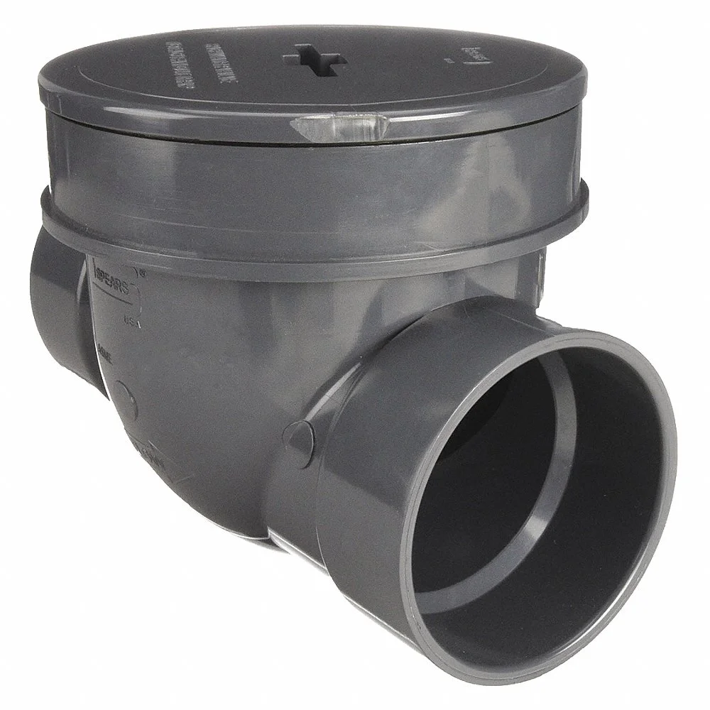 SPEARS VALVES S475P Backwater Valve, Socket, EPDM, 4 Size, PVC | AD6FCL 45A325