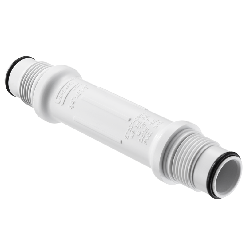 SPEARS VALVES ST207-065 Nipple, Swivel Joint, MAT x MAT, With O Ring Size, 3/4 x 6-1/2, PVC | BU7PBW