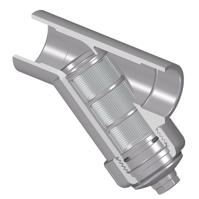 SPEARS VALVES YS32C8-005C Wye Strainer, Socket, FKM, 8 Mesh, 1/2 Size, CPVC | BU8FEC