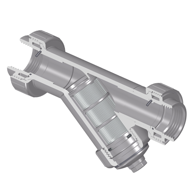 SPEARS VALVES YS3BS8-010C Wye Strainer, FPT, FKM, SS, 8 Mesh, 1 Size, CPVC | BU8GYG