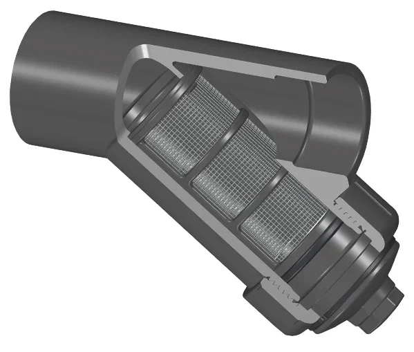 SPEARS VALVES YS32S8-012C Wye Strainer, Socket, FKM, SS, 8 Mesh, 1-1/4 Size, CPVC | BU8FQM