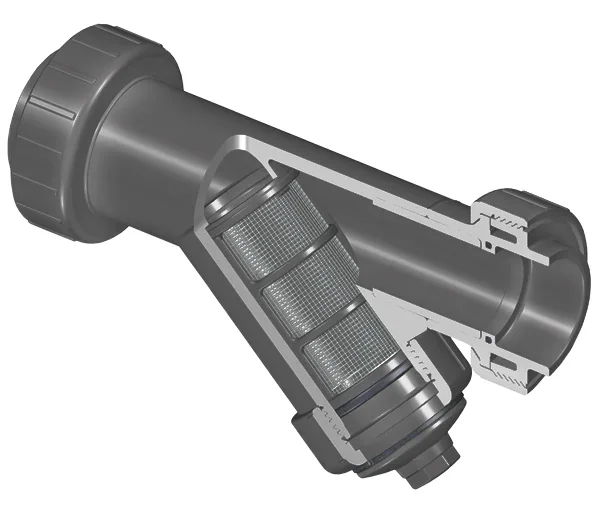 SPEARS VALVES YS3BC12-005CSR Special Reinforced Wye Strainer, FPT, FKM, 12 Mesh, 1/2 Size, CPVC | BU8GGH