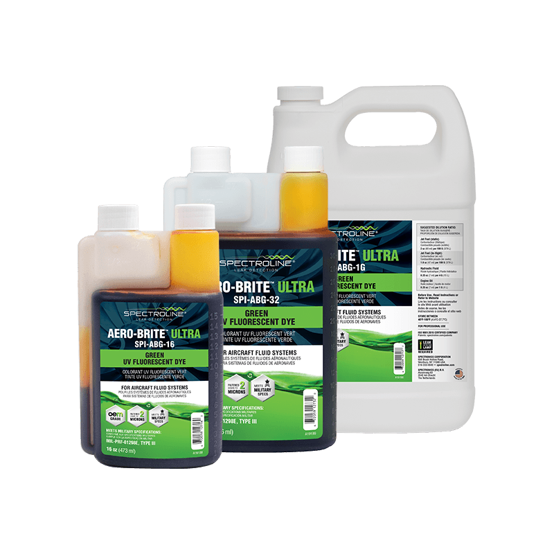 SPECTROLINE SP-8609-0100 Fluorescent Leak Detection Dye, 1 Gallon, Aircraft Fuel System Dye | CL4QLH