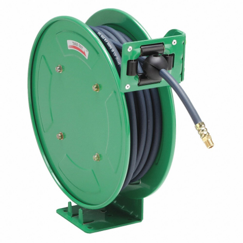 SPEEDAIRE 437J20 Spring Return Hose Reel, 50 Ft, 1/4 Inch Size Mnpt, 300 Psi Max Op Pressure | CU4BFX