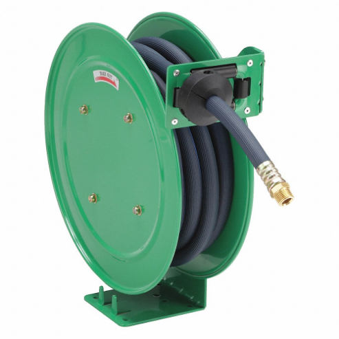 SPEEDAIRE 437J22 Spring Return Hose Reel, 25 Ft, 1/2 Inch Size Mnpt, 300 Psi Max Op Pressure | CU4BFP