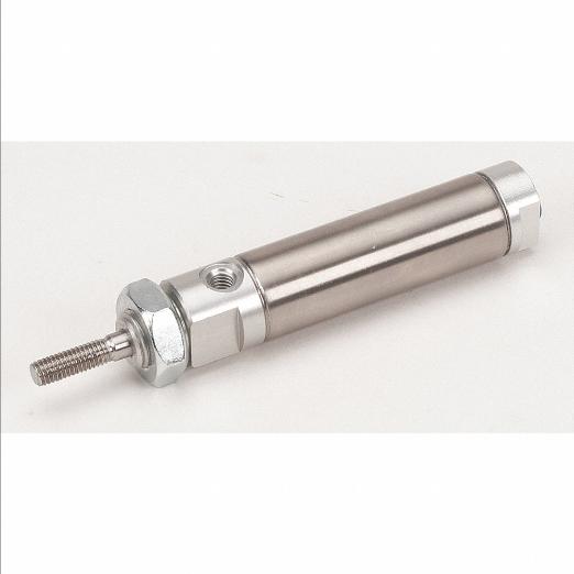SPEEDAIRE NCDMB056-0400 Air Cylinder, 9/16 Inch Bore Dia., 4 Inch Stroke, #10-32 UNF Port Size, Nose | CN2QXW 0.56DSRDM04.00 / 5TRH4