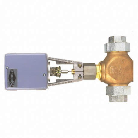 SPENCE K5TC81191 Electric Globe Control Valve, Bronze Body, 250 Class, 1/2 Inch Pipe Size | CU4EKR 483M14
