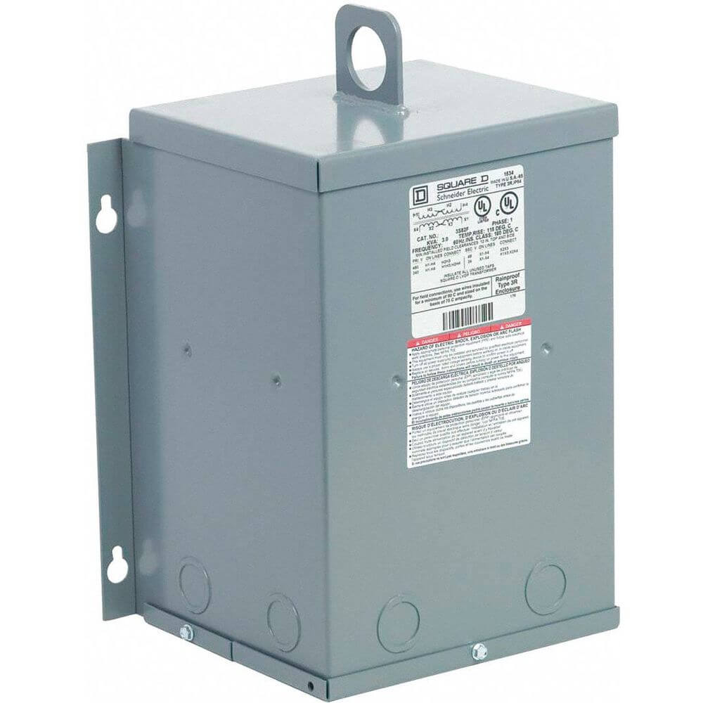 SQUARE D 3S82F Buck Boost Trans 240/480 24/48 3kva | AF7RXP 22LP81