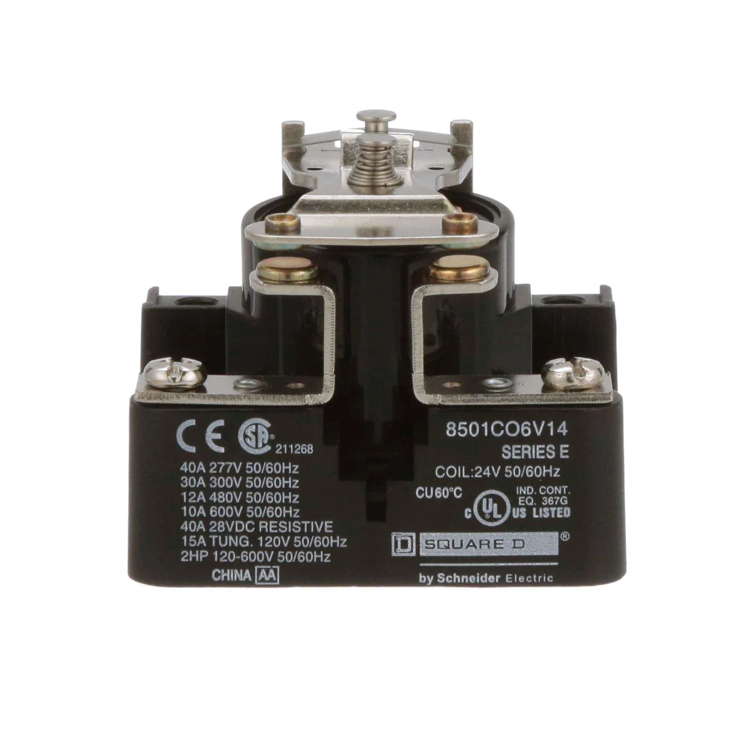 Power Relay, 40 A, 24 V Coil, 8501 Frame Type