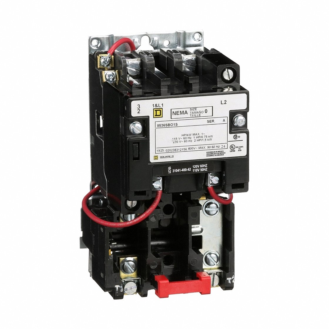 SQUARE D 8536SBO1V02S Starter 600Vac 18Amp Nema +Options | CU4GHY 48P364