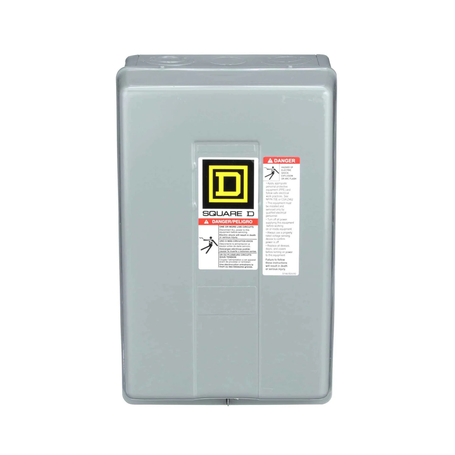 Lighting Contactor, 2 Pole, 30 A, 600 V, 8903 Frame Type