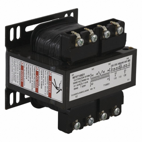 SQUARE D 9070T100D12 Transformer Control 100Va 480V240V | CU4GLR 48P256