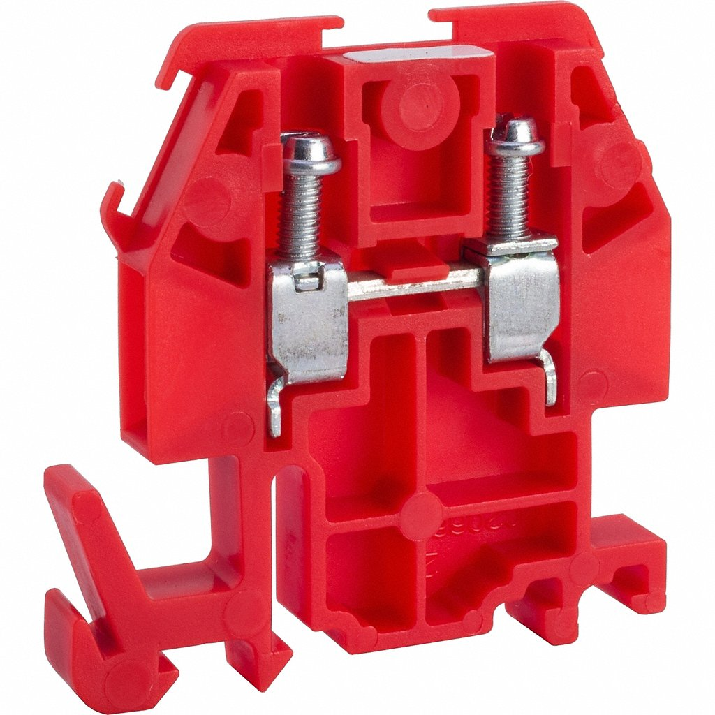 SQUARE D 9080GMR6 Linergy terminal block, box lug connecto, Box Lug, 30 A Current, Red | CV3WEN 355YK2
