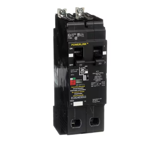 SQUARE D ECB24030G3 Bolt On Circuit Breaker Ecb 30 Amp 480vac 2p 14kaic@480v | AG8MRY