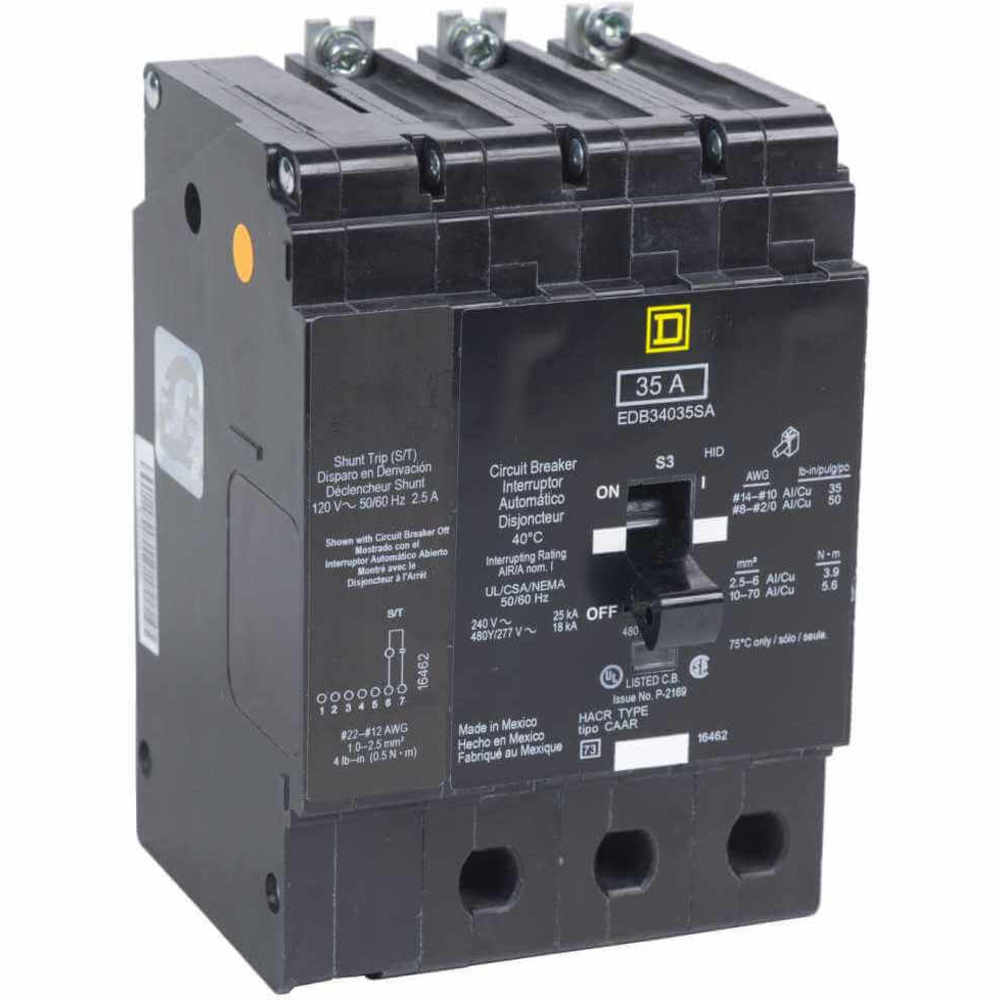 SQUARE D EDB34070SA Circuit Breaker Bolt On Edb 3pole 70a | AF9HMR 2JWU6