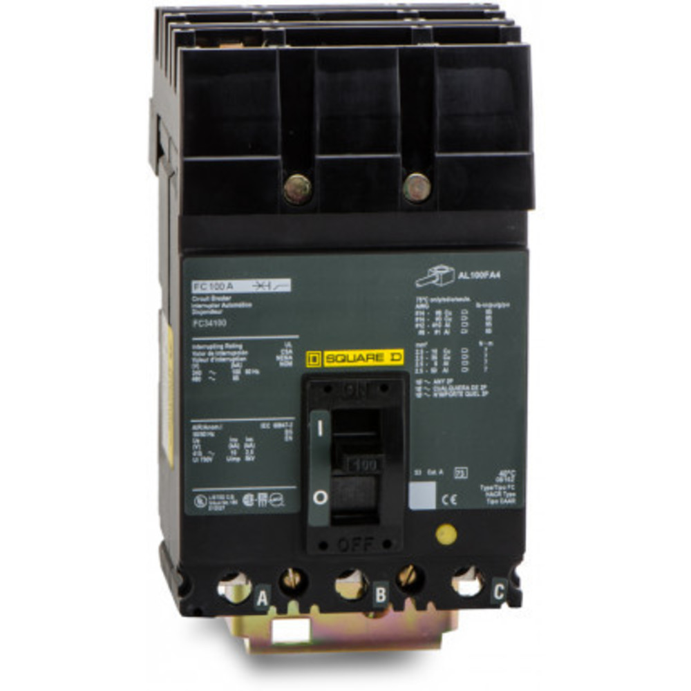 SQUARE D FC34030 Circuit Breaker I-line Style Plug-in 30 Amp 480vac 3p 65kaic@480v | AG8NFR