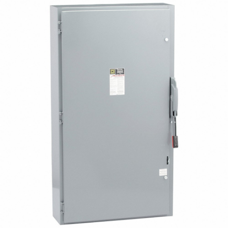 SQUARE D H326 Safety Switch, Fusible, 600 A, Three Phase, 240V AC, Galvanized Steel, Indoor | CU4GHA 2JYJ4