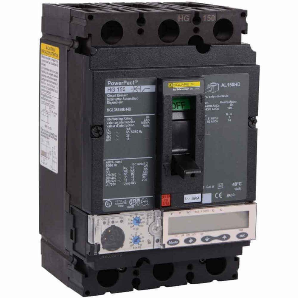 SQUARE D HGL36060U43X Circuit Breaker 60a 3 Pole 600vac Box Lug | AF6GCP 14G975