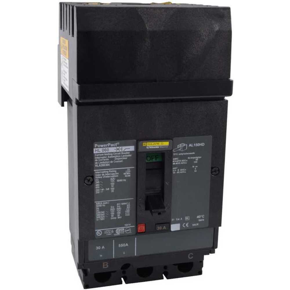 SQUARE D HLA260352 Circuit Breaker I-line Style Plug-in 35 Amp 600vac 2p 100kaic@480v | AG8PQD