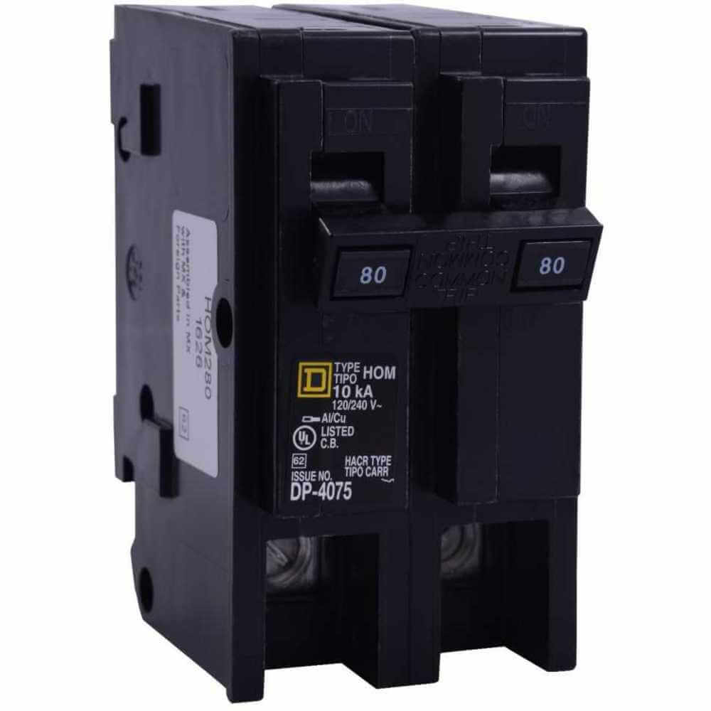 SQUARE D HOM290 Plug In Circuit Breaker 90a 2p 10ka 240v | AA9GJT 1D362