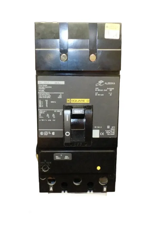 SQUARE D KA26125AB Circuit Breaker I-line Style Plug-in 125 Amp 600vac 2p 25kaic@480v | AG8QVH