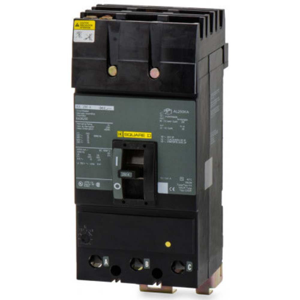 SQUARE D KA36080 Circuit Breaker I-line Style Plug-in 80 Amp 600vac 3p 25kaic@480v | AG8QVY