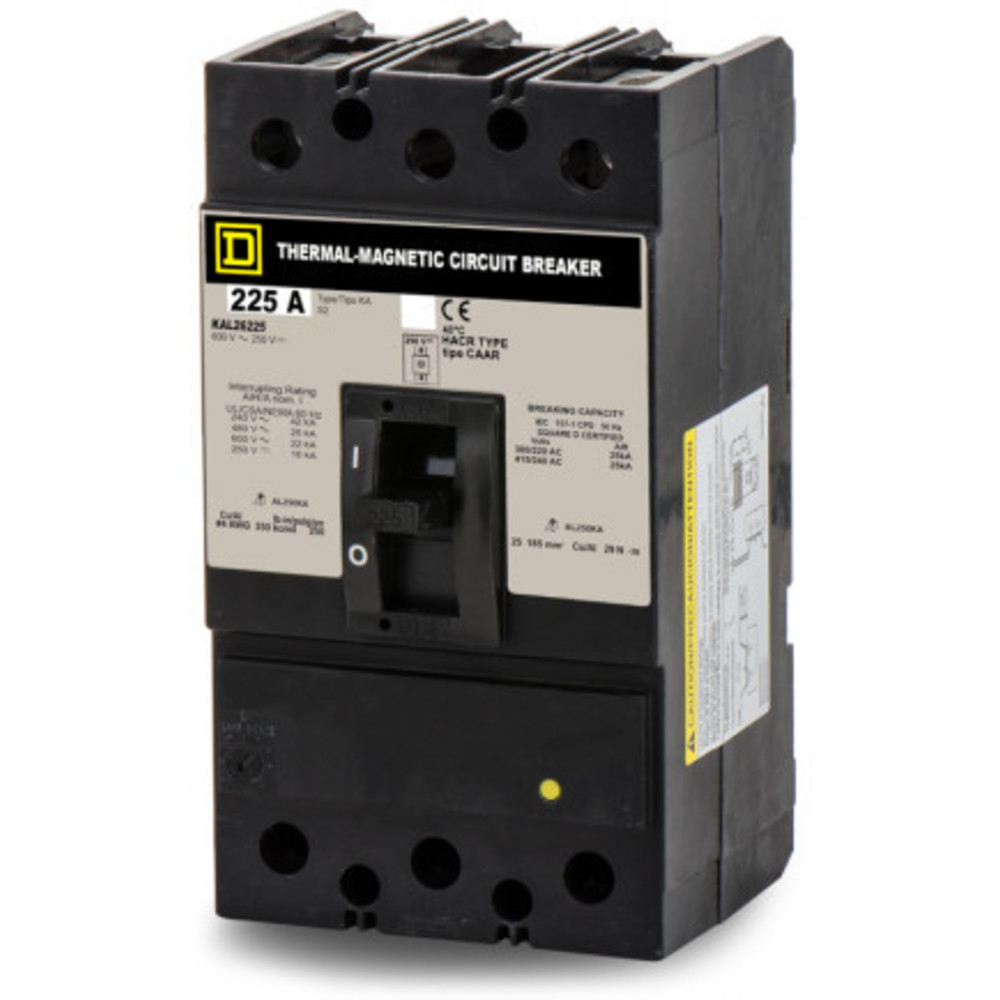 SQUARE D KAL26150 Circuit Breaker Feed-thru 150 Amp 600vac 2p 25kaic@480v | AG8QWL