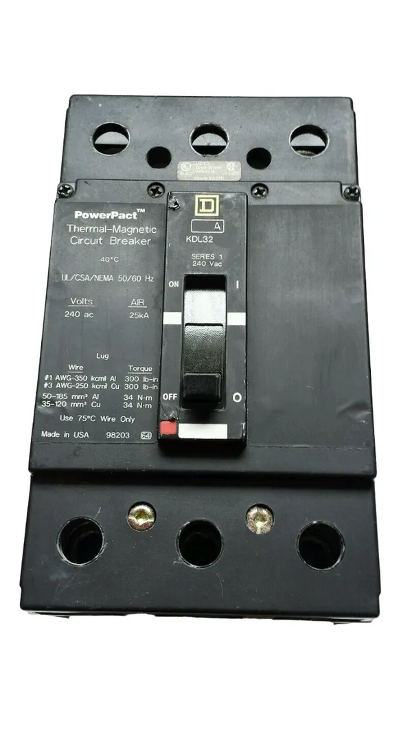 SQUARE D KDL32100 Circuit Breaker, Feed-thru, 100 A, 240 VAC | AG8QZF