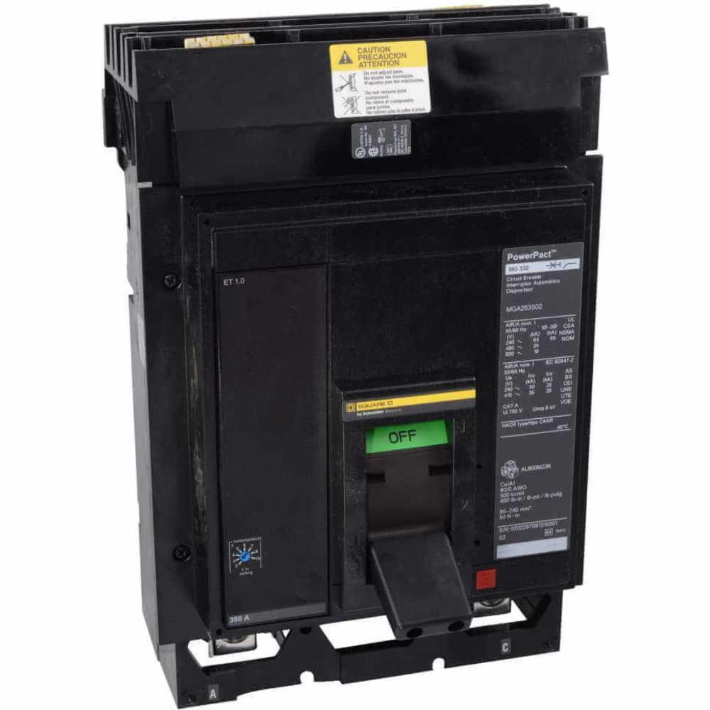 SQUARE D MJA36800 Circuit Breaker, 800 A, 3 P, 600 VAC, Box Lug | AG7FUR 6NHC7
