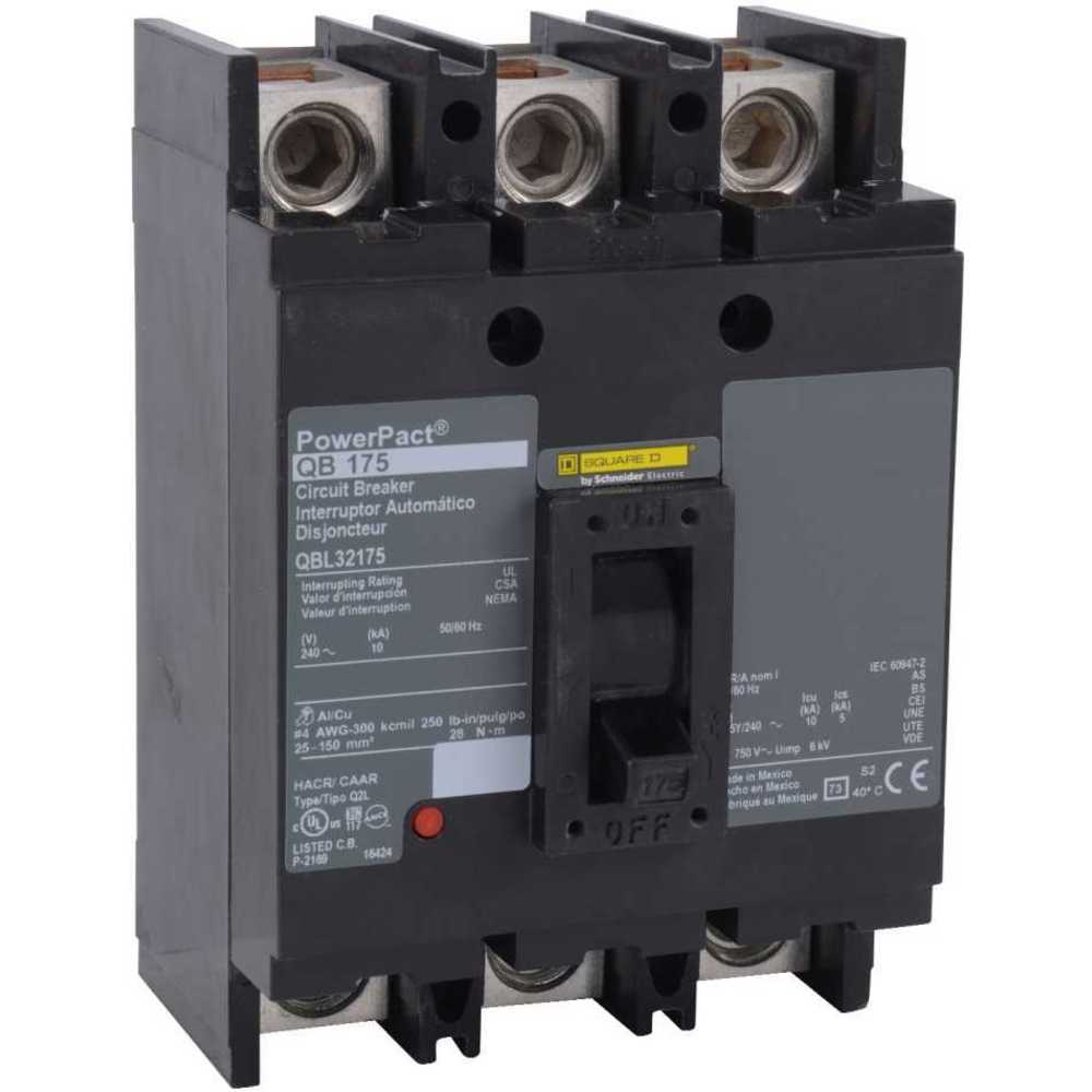 SQUARE D QBL32150 Circuit Breaker 150a 3p 240vac Lug | AG6QEP 3XE11