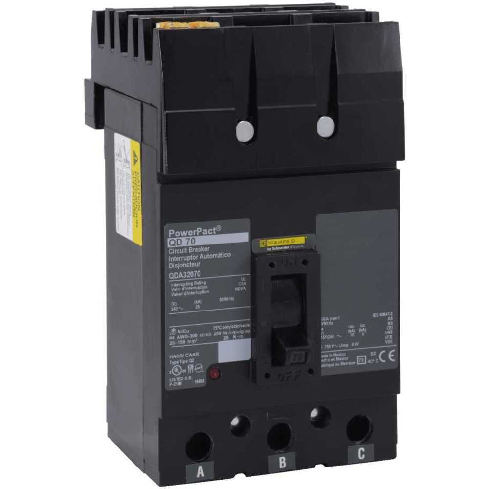 SQUARE D QDA32150 Circuit Breaker 150a 3p 240vac Lug | AF9HGY 2GPJ5