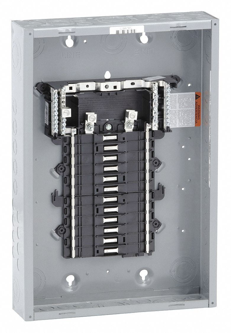 SQUARE D QO124L125PG Load Center, 24 Spaces, 125A, Qo Circuit Breaker, 120/240VAC | CH6RGT 30YE80