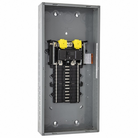 SQUARE D QO124M200P Load Center, 200 A, 120/240 Vac, 24 Spaces, 22 Ka, 12 Max. No. Of Tandem Breakers | CU4FRE 60UM23