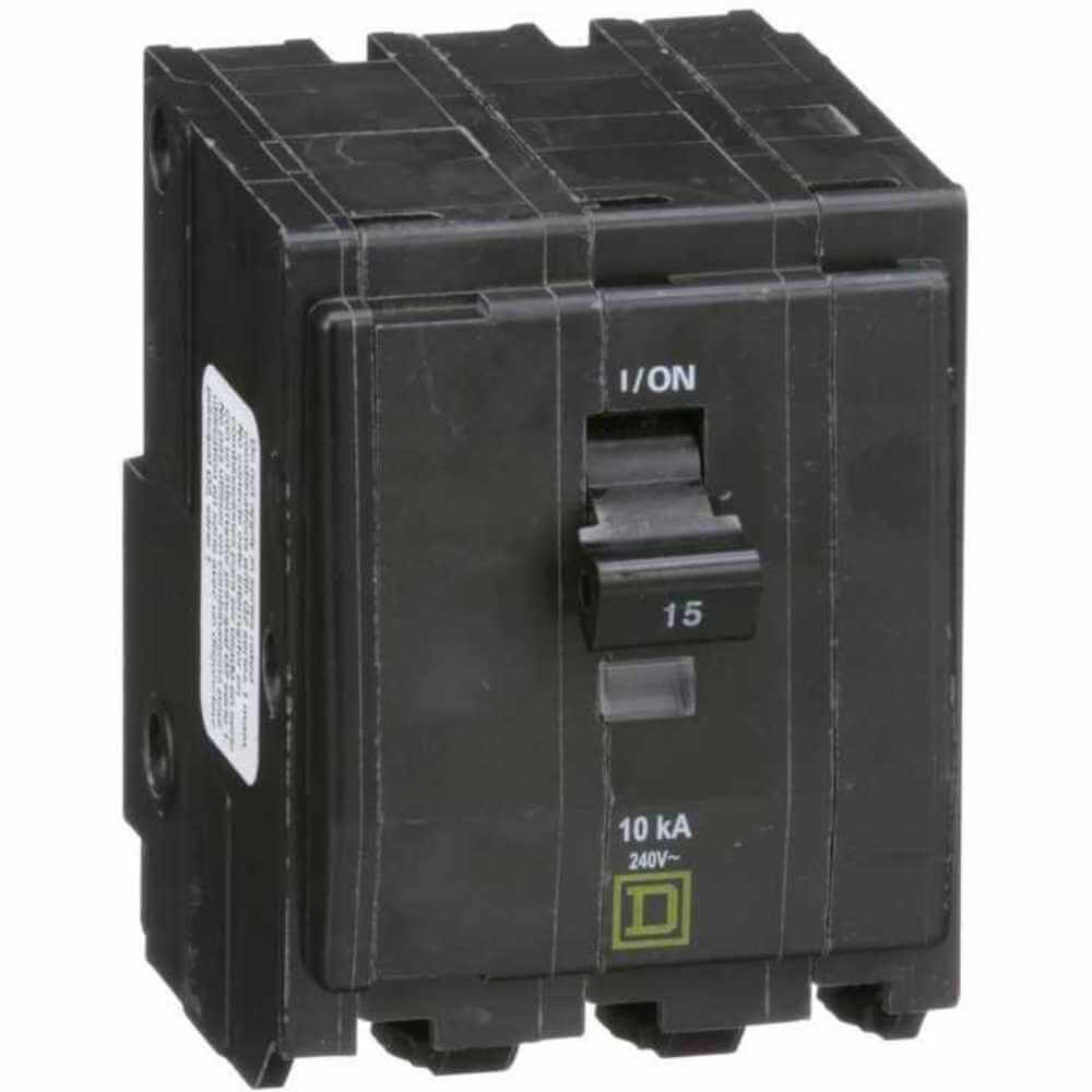 SQUARE D QO315 Plug In Circuit Breaker 15a 3p 10ka 240v | AA9GHB 1D321