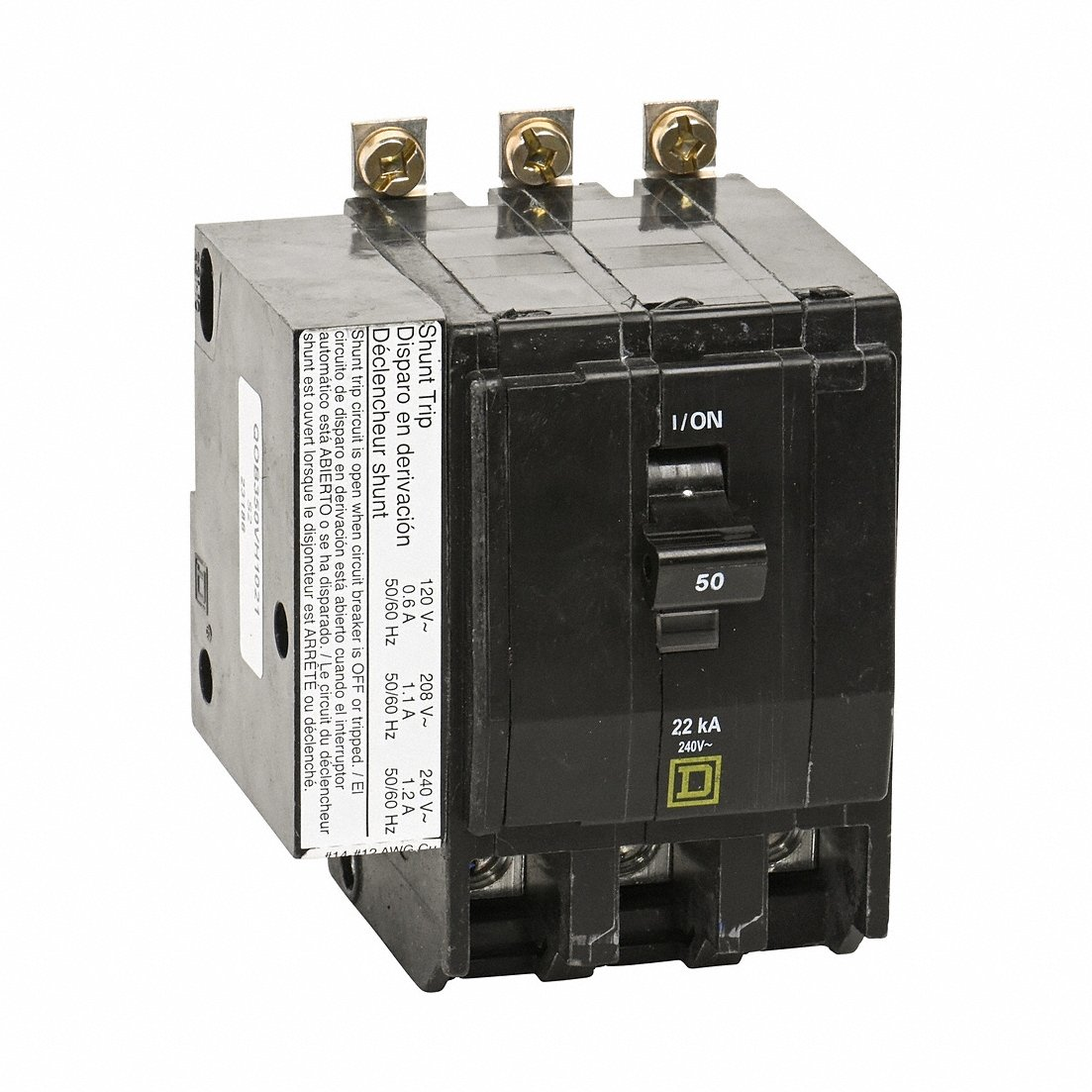 SQUARE D QOB350VH1021 Miniature Circuit Breaker 240V 50A | CU4FVW 48M158