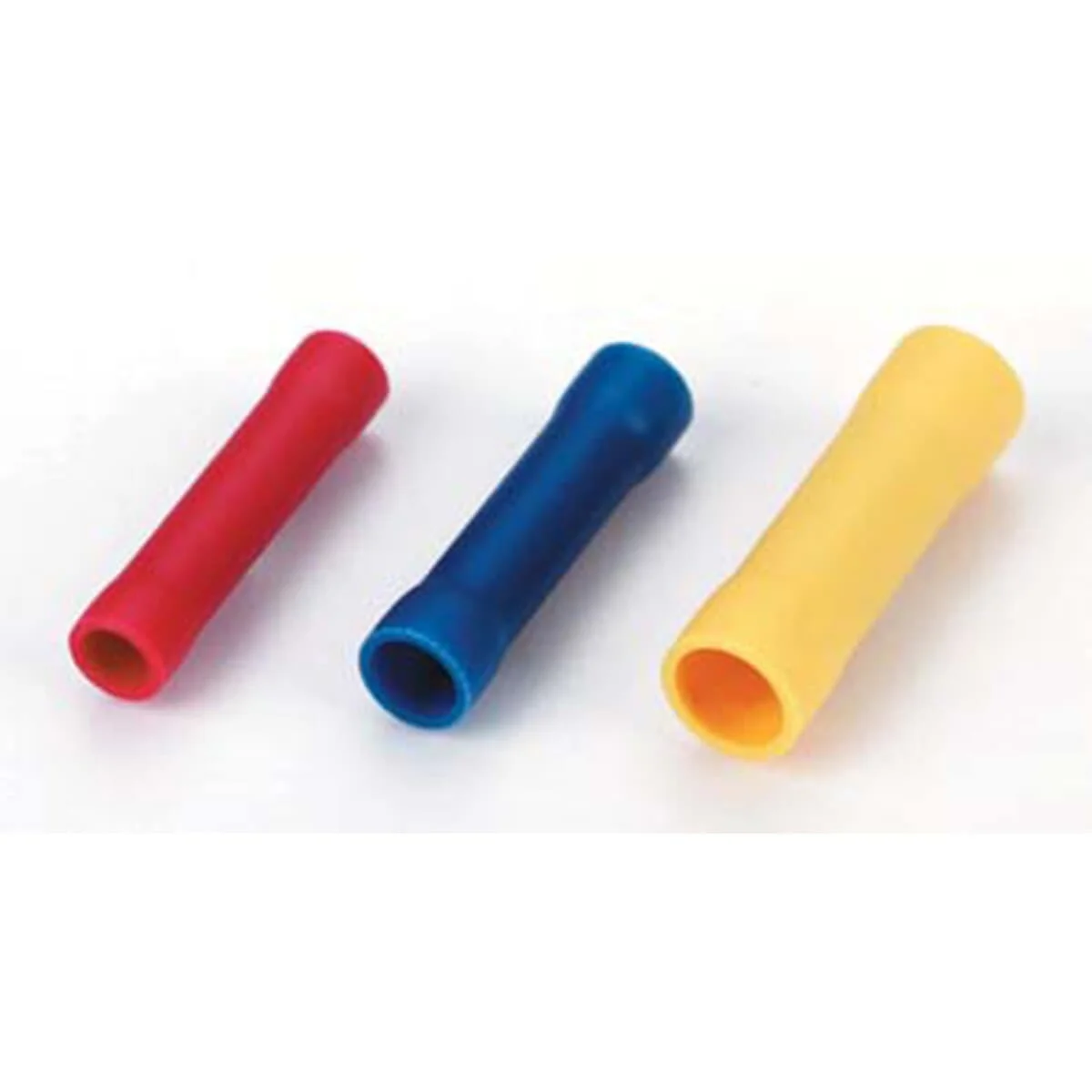 Butt Splice Connector, 22 To 16 AWG Conductor, 75 Deg C Temp Range, Insulated Type