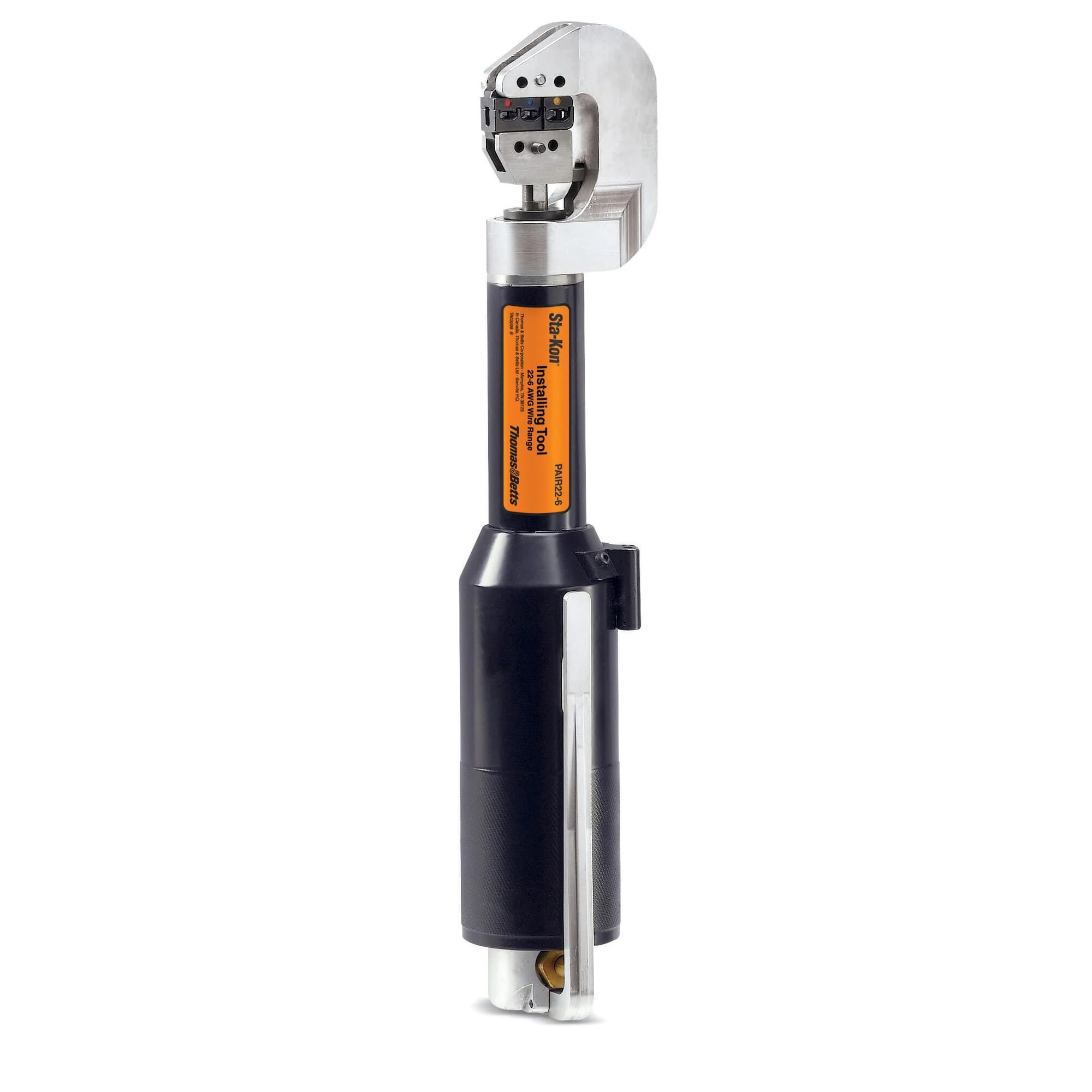 Pneumatic Crimping Tool, 22 To 6 AWG Cable/Wire Size, 100 Psi Pressure Rating