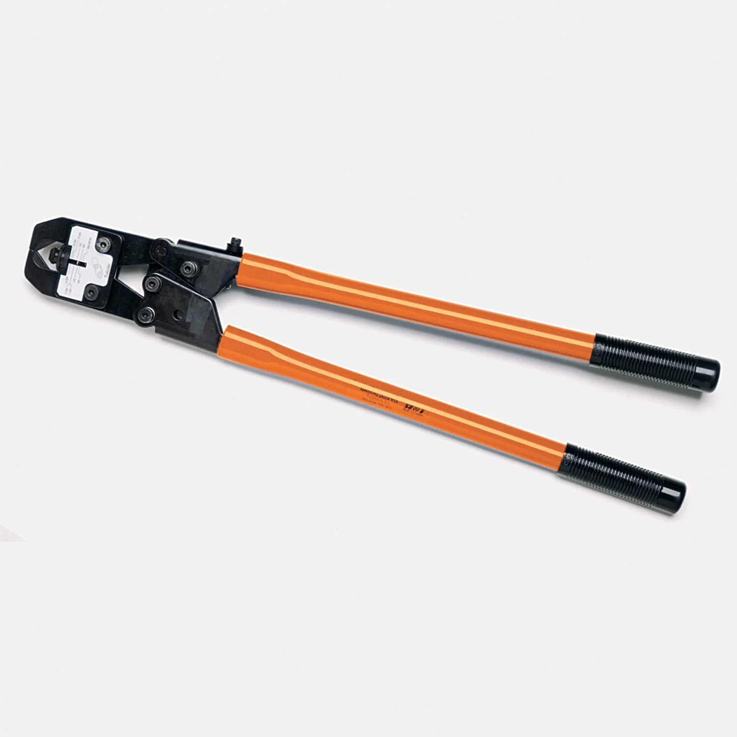 Manual Crimp Tool, Heavy Duty, 8 AWG To 250 Kcmil Cable/Wire Size, Palm Grip Handle Type