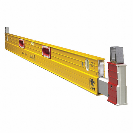 STABILA 35712 Plate Level, 2 Vials, Yellow, Aluminum, Nonmagnetic | CV4NPR 38HV81