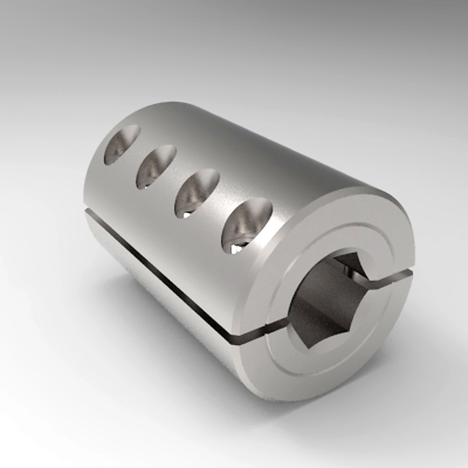 Stafford Mfg 13C008008 Precision Sleeve Coupling, 2 Piece Split, Clamp Type, 1/2 x 1/2 Inch Hex I.D., 316SS | CJ6GWL