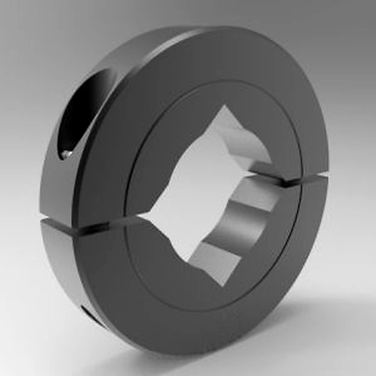 Stafford Mfg 15L014 Shaft Collar, 2 Piece Split, Clamp Type, 7/8 Inch Square Bore, Steel | CJ6FRR