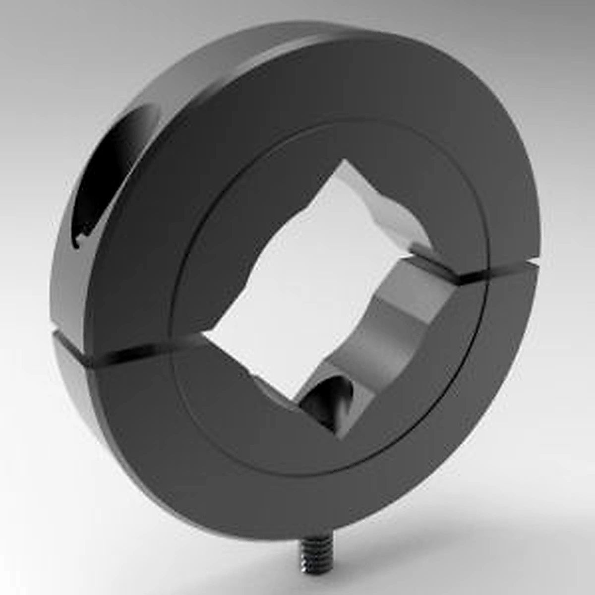 Stafford Mfg 15L010CP Shaft Mounting Collar, 2 Piece Split, 1 Flat Surface, 5/8 Inch Square Bore, Steel | CJ6KUL