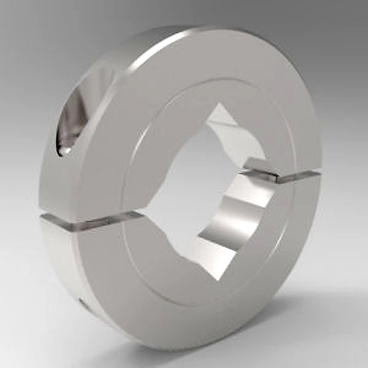 Stafford Mfg 15S008 Shaft Collar, 2 Piece Split, Clamp Type, 1/2 Inch Square Bore, SS | CJ6FTF