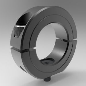 Stafford Mfg 19L012CP Shaft Mounting Collar, 2 Piece Split, Clamp Type, 1 Flat Surface, 3/4 Inch Bore, Steel | CJ6JKL