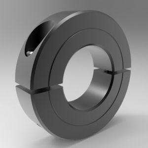 Stafford Mfg 2L002 Shaft Collar, 2 Piece Split, Clamp Type, 1/8 Inch Bore, Steel | CJ6DQV